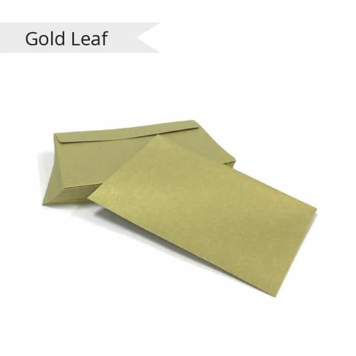 Gold Leaf Metallic Textured Envelopes