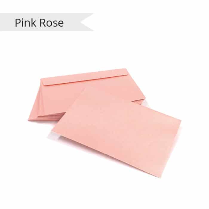 Pink Metallic Textured Envelopes