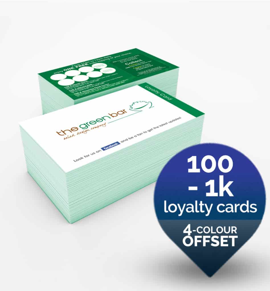 Full colour loyalty cards printing